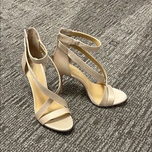 Vince Camuto Nude Strappy Heels